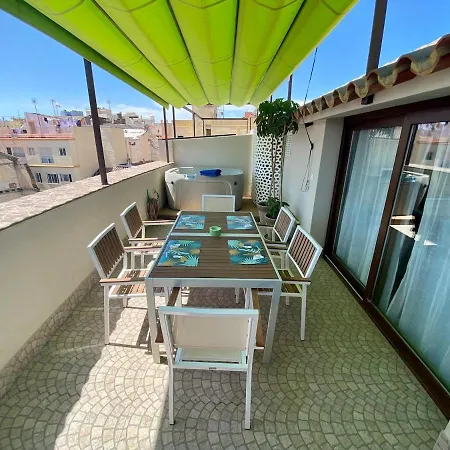 Duplex Con Terraza Y Jacuzzi En Centro Piso 2c アパート マラガ
